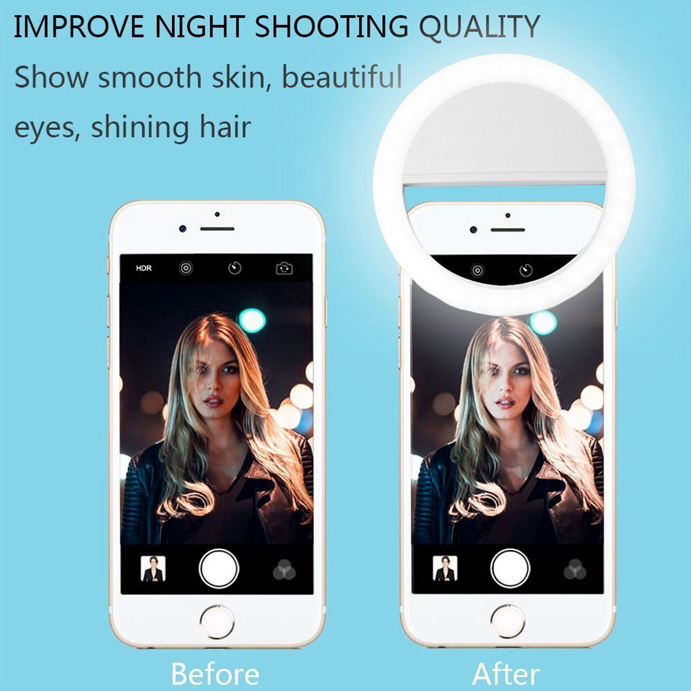 Portable Clip-On Ring Light for Mobile Phone